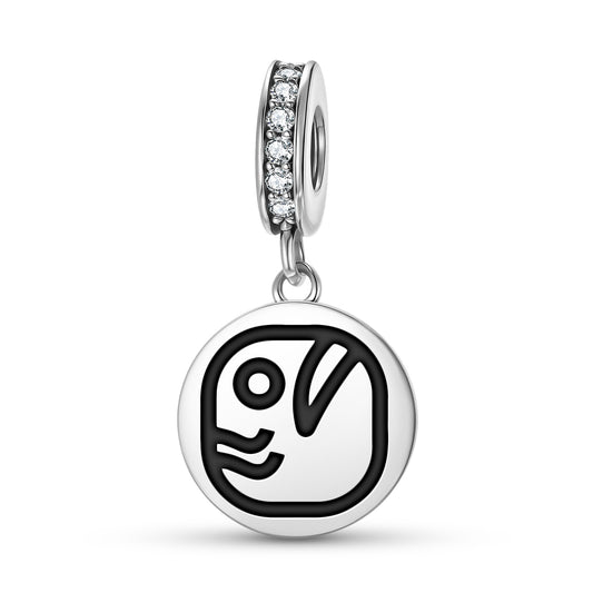 Eb Mayan Symbols Pendant Dangle Charm