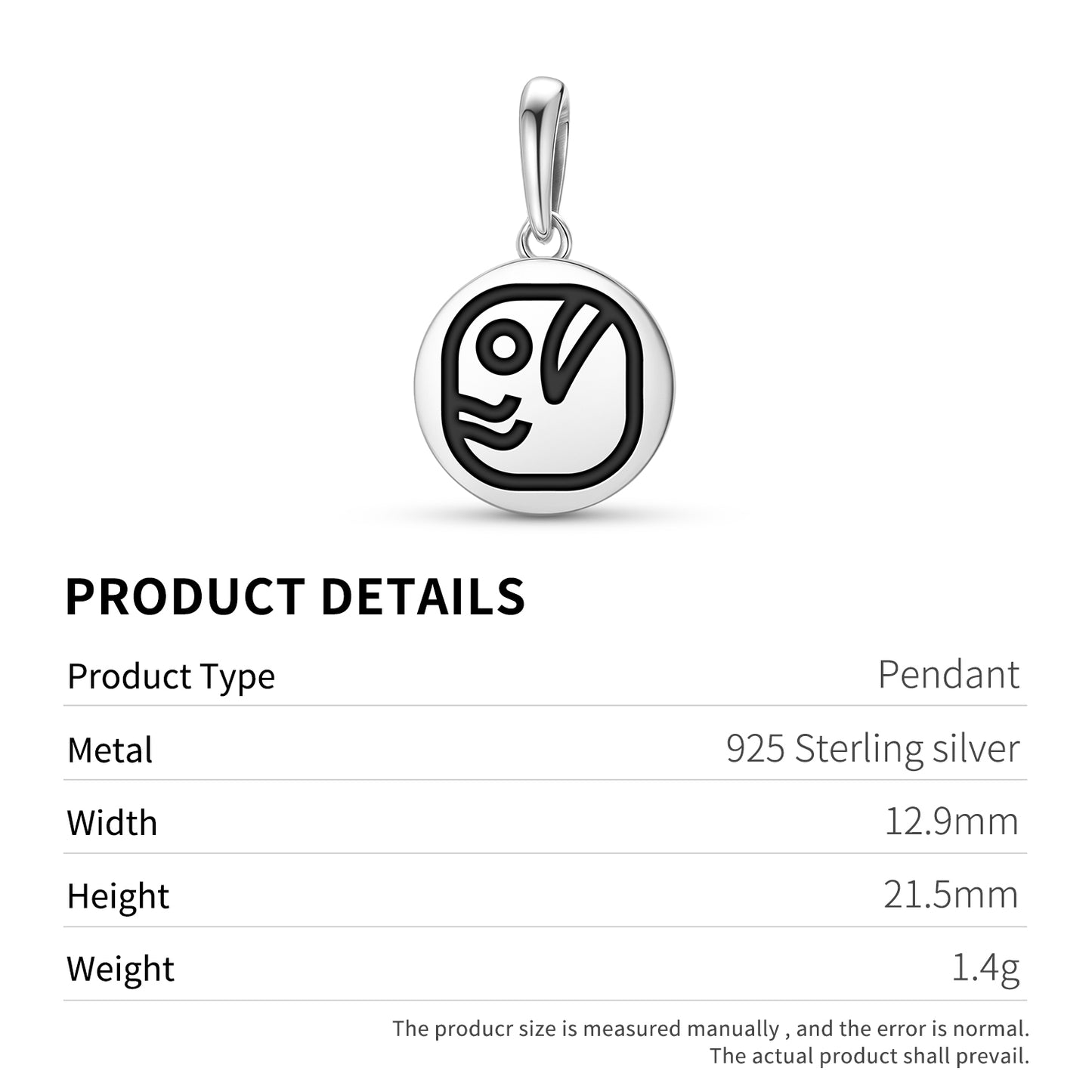 Eb Mayan Symbols Pendant Dangle Charm