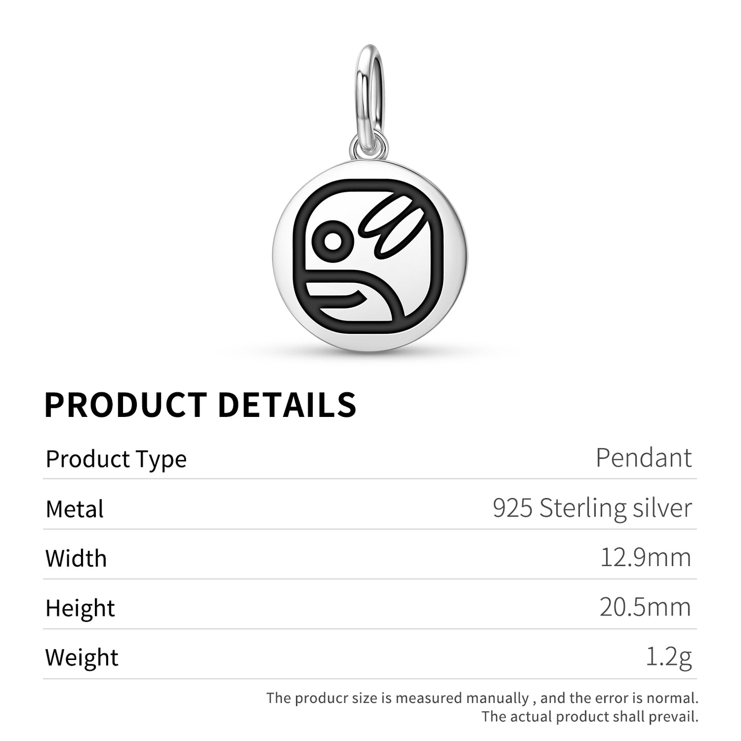 Ok Mayan Symbols Pendant Dangle Charm