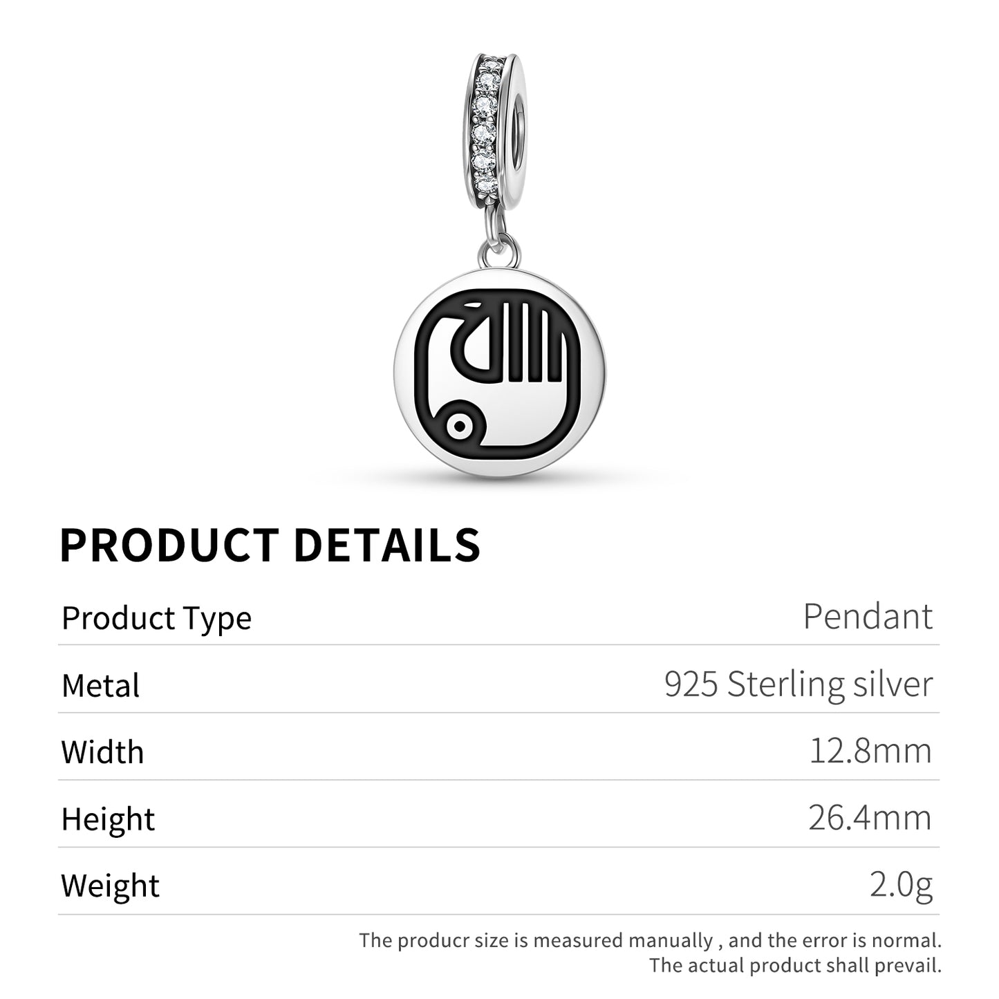 Manik Mayan Symbols Pendant Dangle Charm