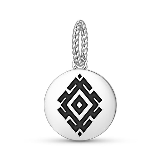 Llalin Mapuche Symbols Pendant Dangle Charm