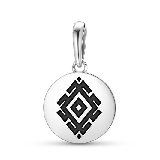 Llalin Mapuche Symbols Pendant Dangle Charm