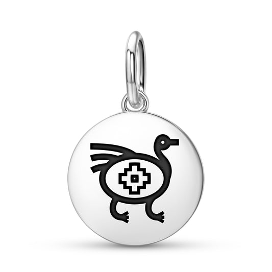 Ñandú Mapuche Symbols Pendant Dangle Charm