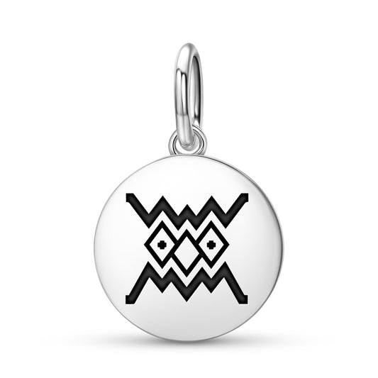 Nge-Nge Mapuche Symbols Pendant Dangle Charm