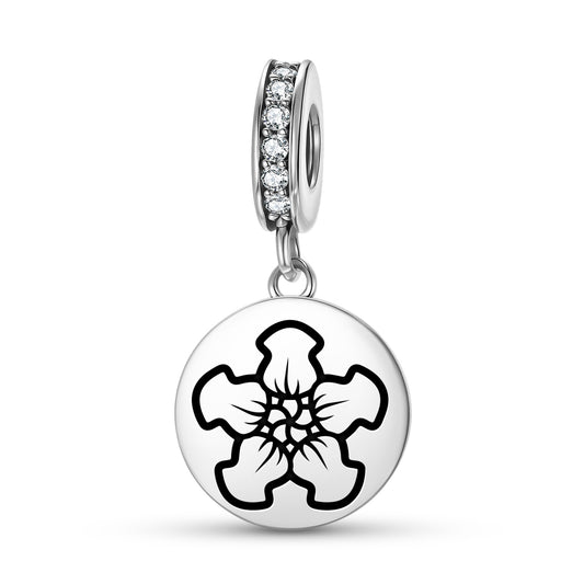 Nasturtium Flowers Symbols Pendant Dangle Charm