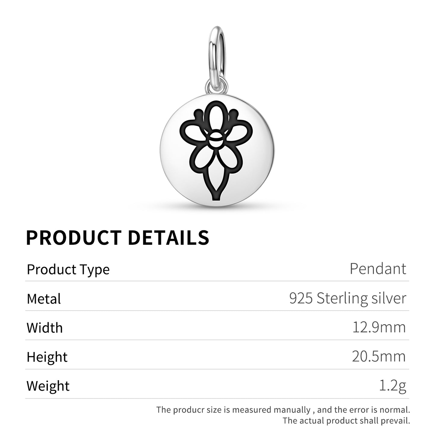 Valerian Flowers Symbols Pendant Dangle Charm