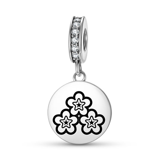 Heliotrope Flowers Symbols Pendant Dangle Charm