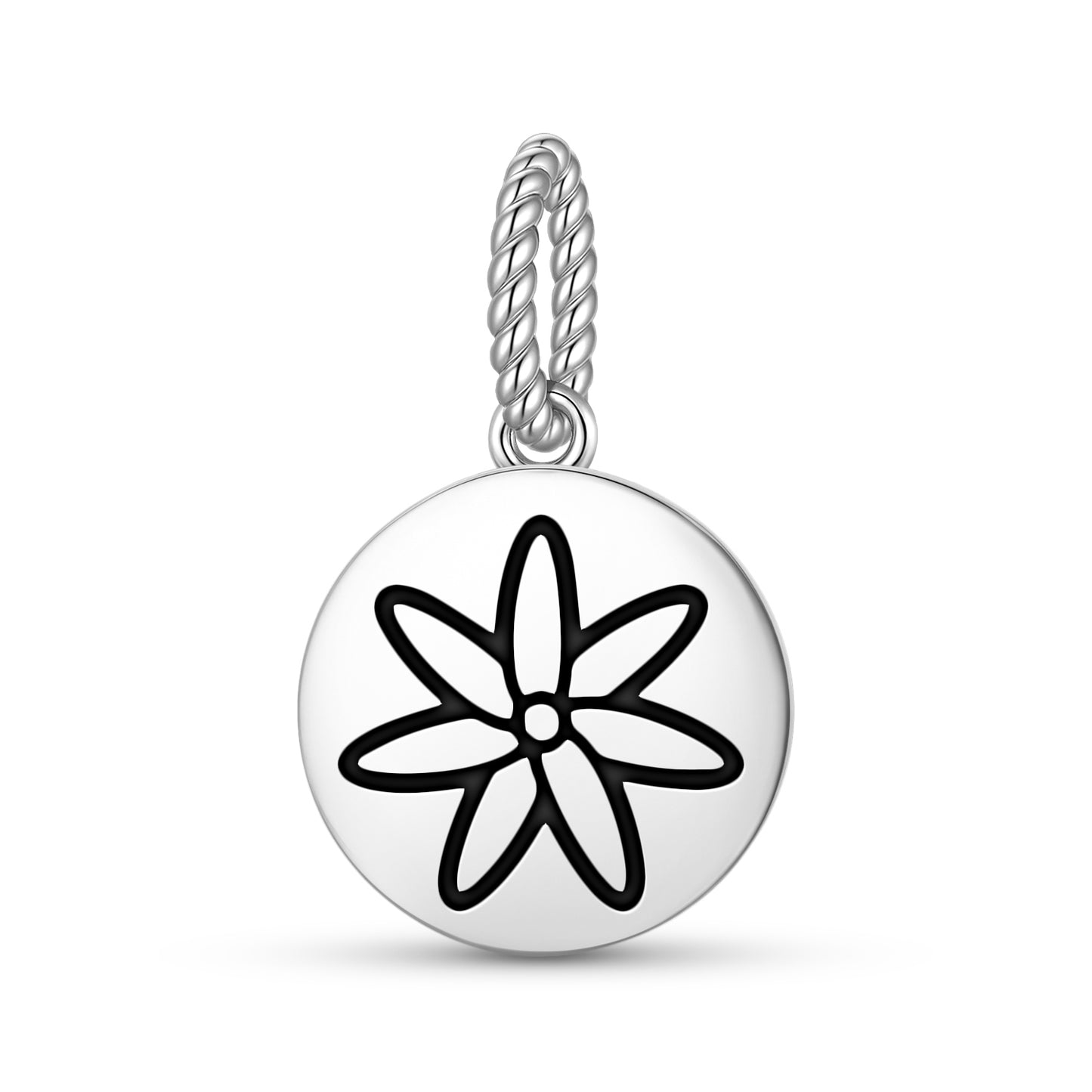 Jasmine Flowers Symbols Pendant Dangle Charm