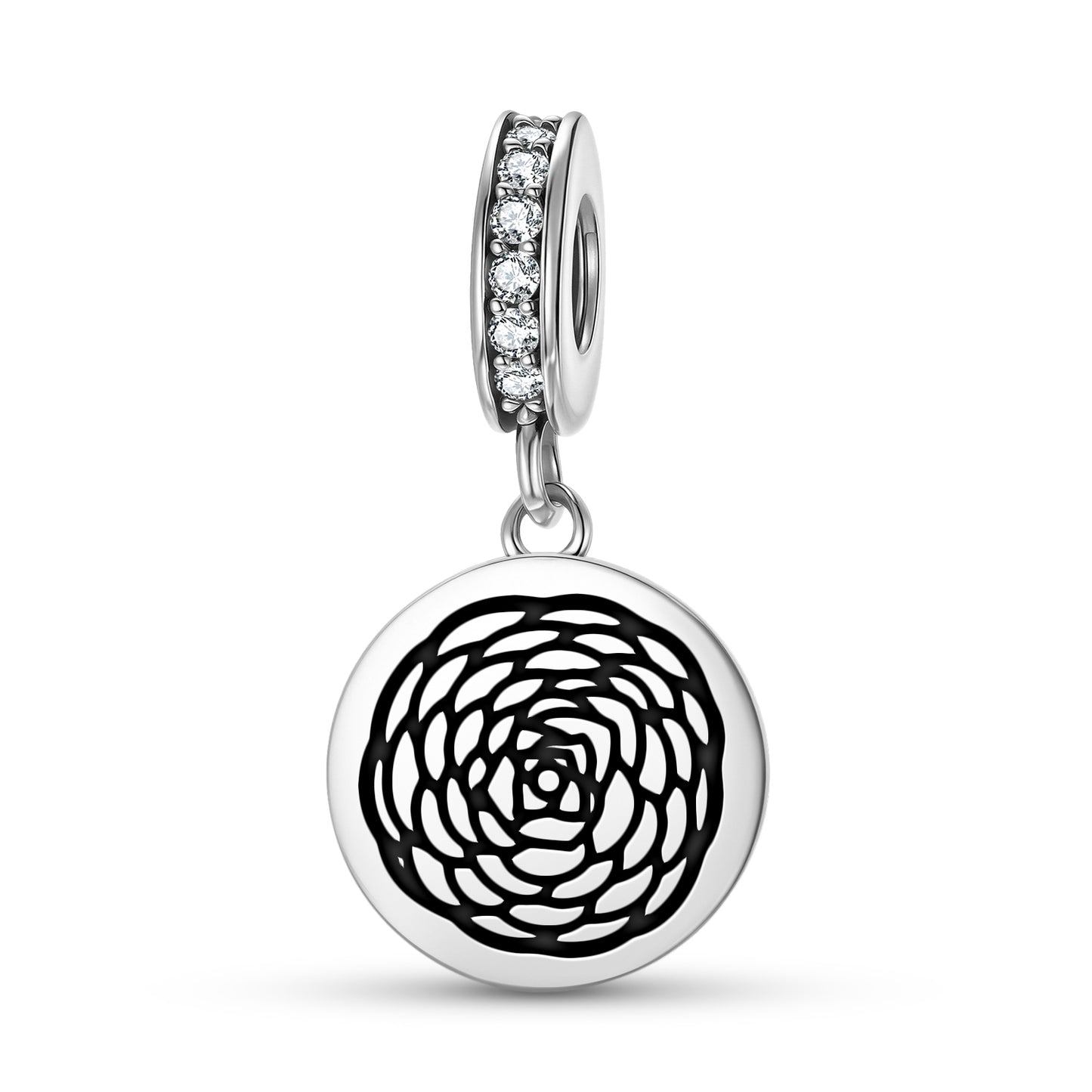 Camellia Flowers Symbols Pendant Dangle Charm