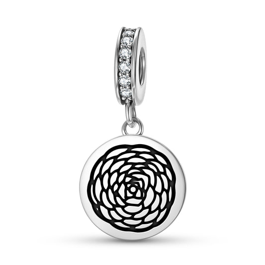 Camellia Flowers Symbols Pendant Dangle Charm