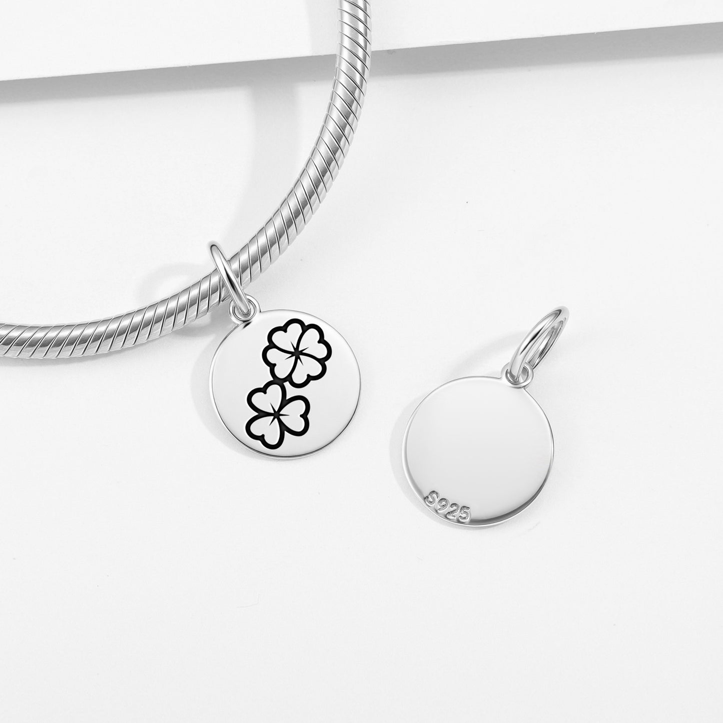 Clover Flowers Symbols Pendant Dangle Charm