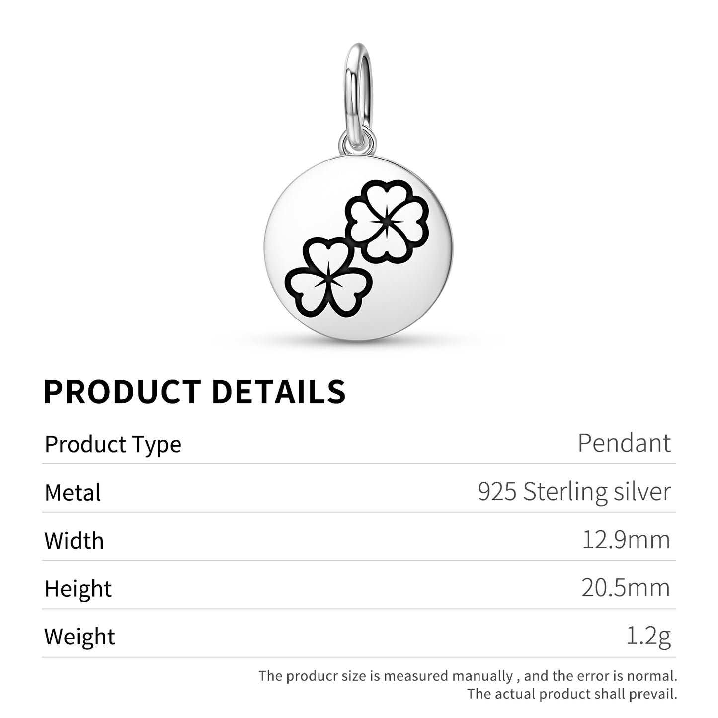 Clover Flowers Symbols Pendant Dangle Charm