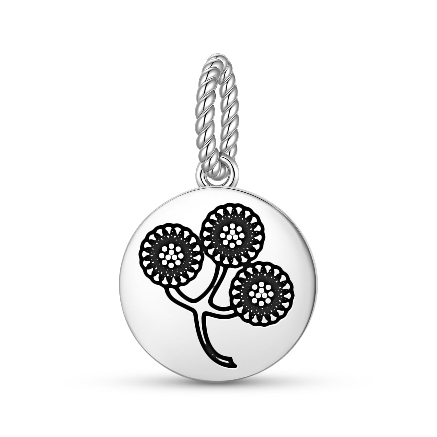 Tansy Flowers Symbols Pendant Dangle Charm