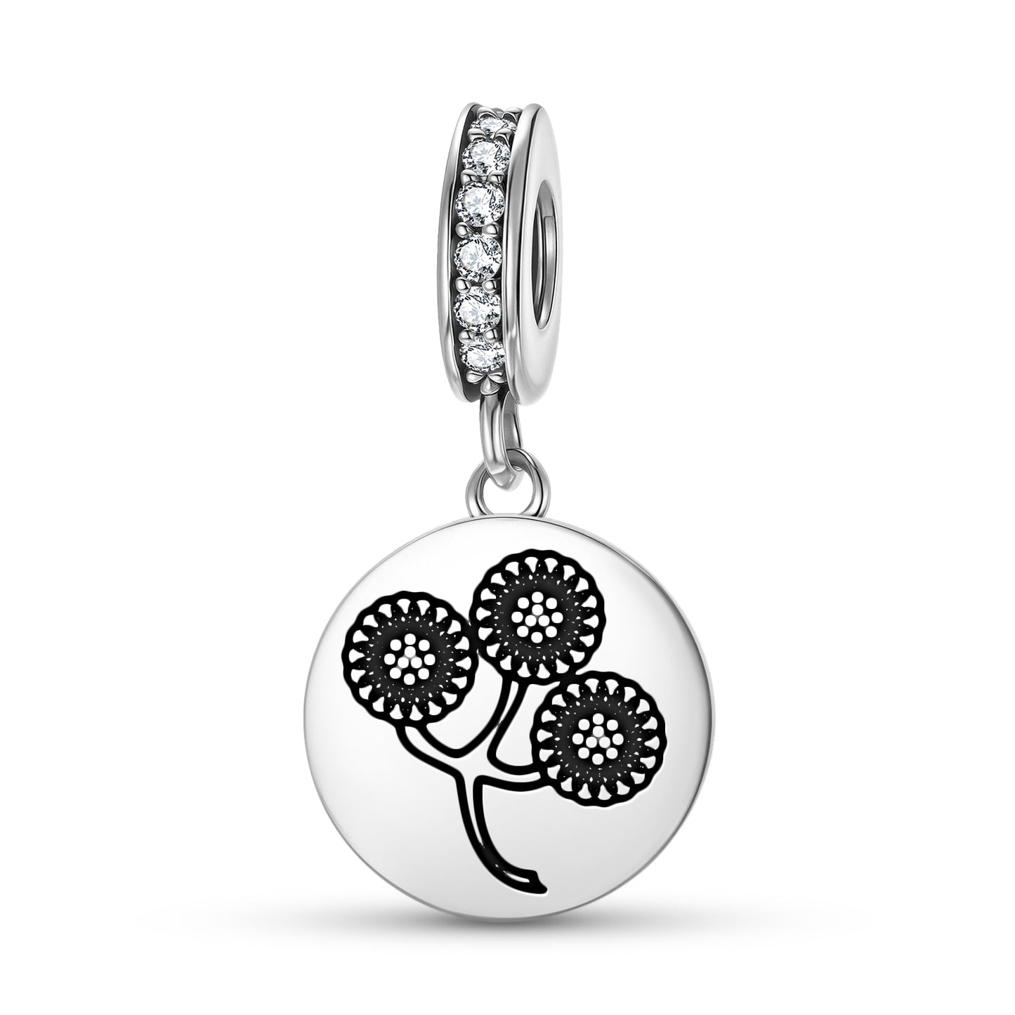 Tansy Flowers Symbols Pendant Dangle Charm
