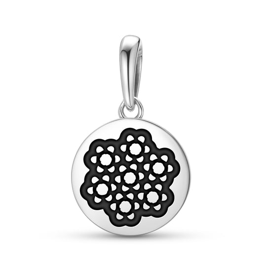 Yarrow Flowers Symbols Pendant Dangle Charm