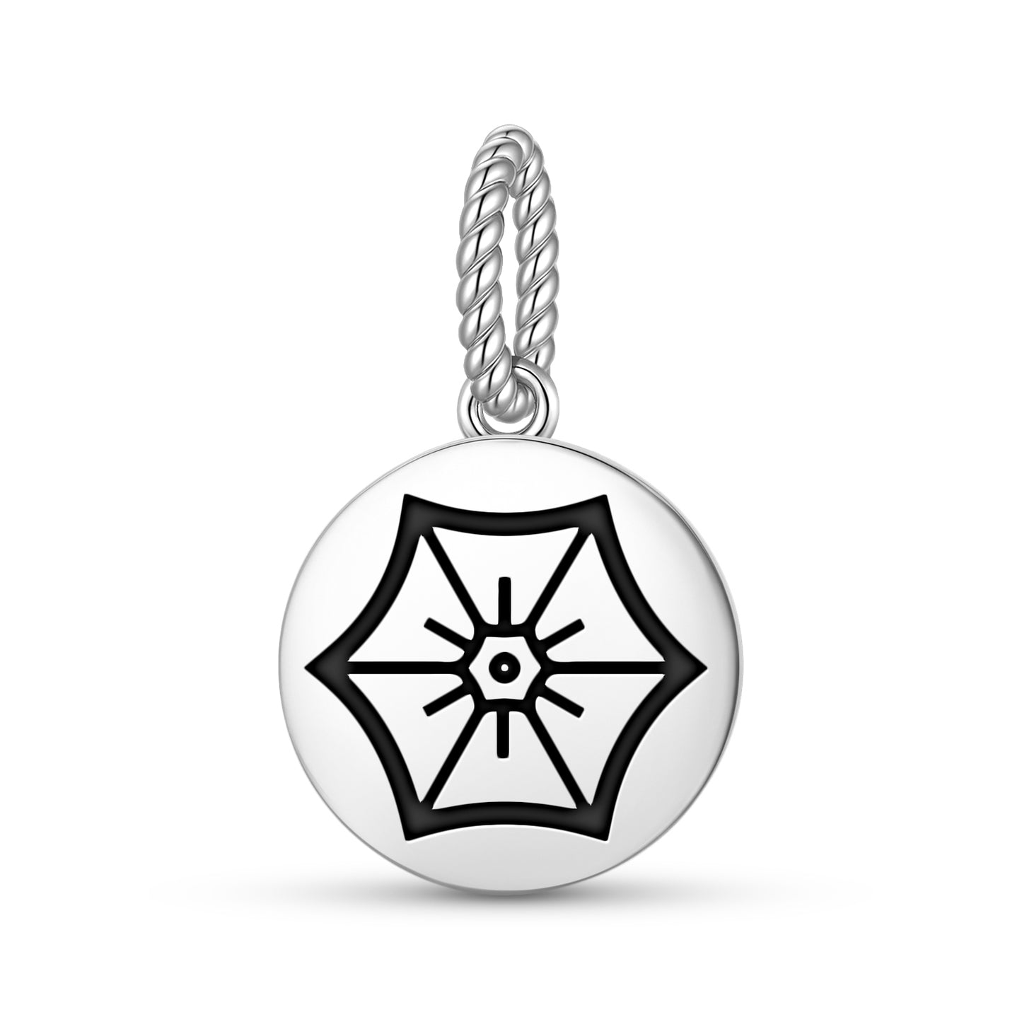 Morning Glory Flowers Symbols Pendant Dangle Charm