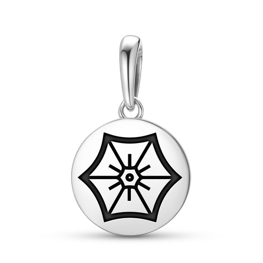 Morning Glory Flowers Symbols Pendant Dangle Charm