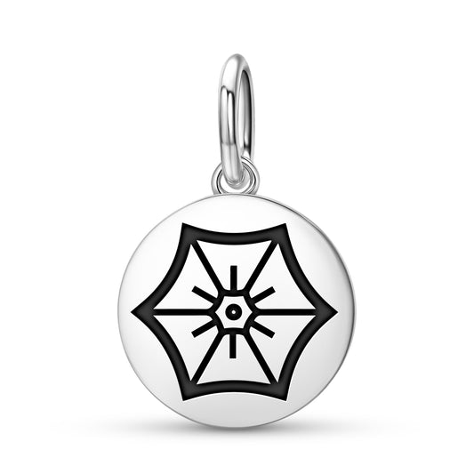 Morning Glory Flowers Symbols Pendant Dangle Charm