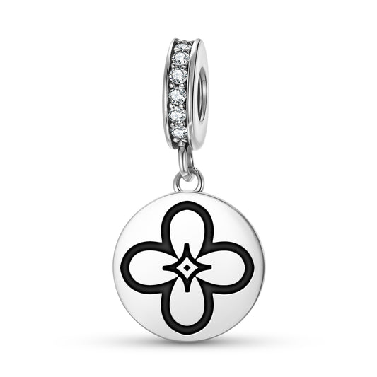 Lilac Flowers Symbols Pendant Dangle Charm