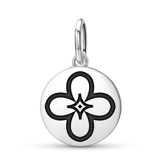 Lilac Flowers Symbols Pendant Dangle Charm
