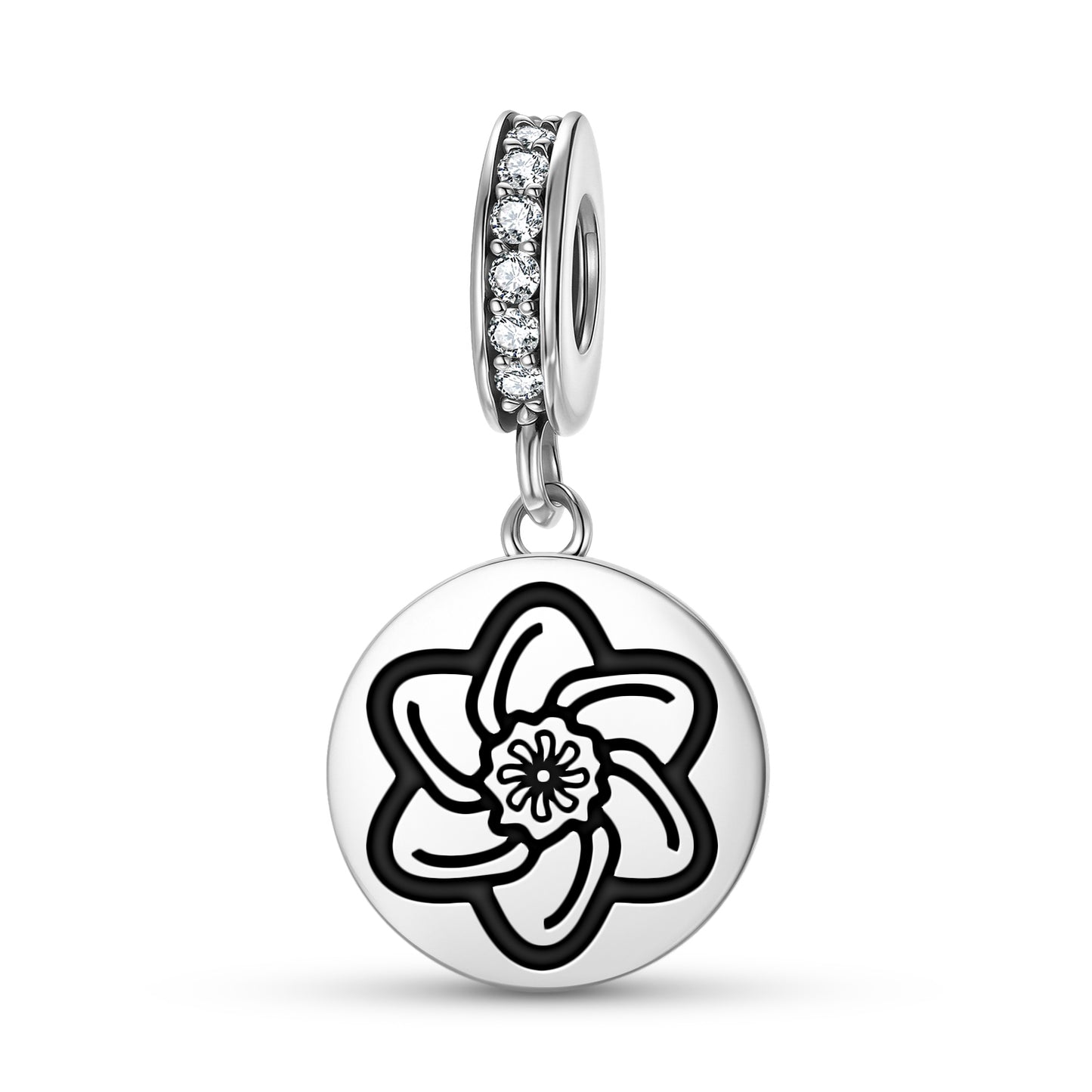 Daffodil Flowers Symbols Pendant Dangle Charm