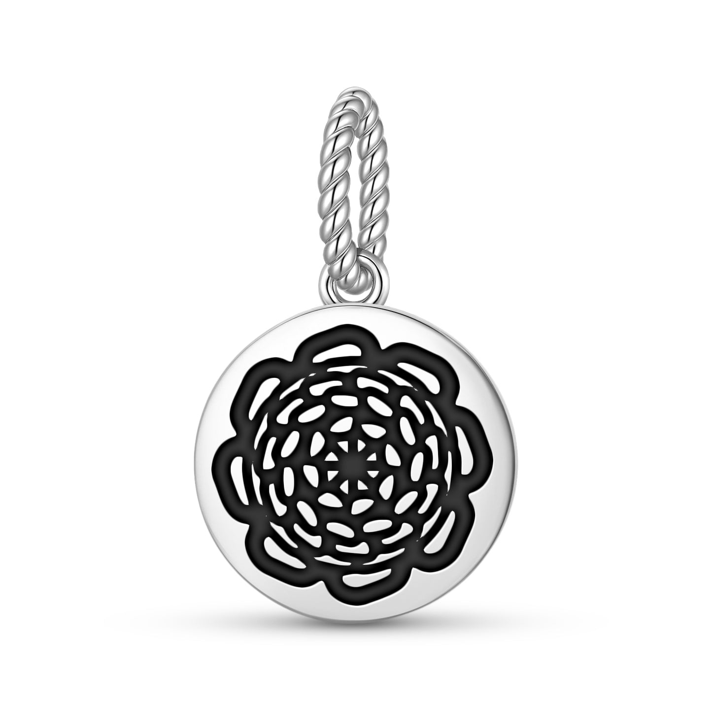 Chrysanthemum Flowers Symbols Pendant Dangle Charm