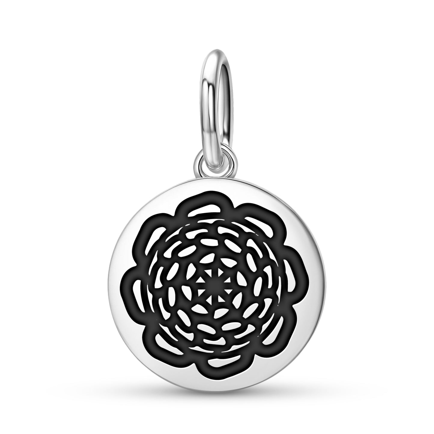 Chrysanthemum Flowers Symbols Pendant Dangle Charm