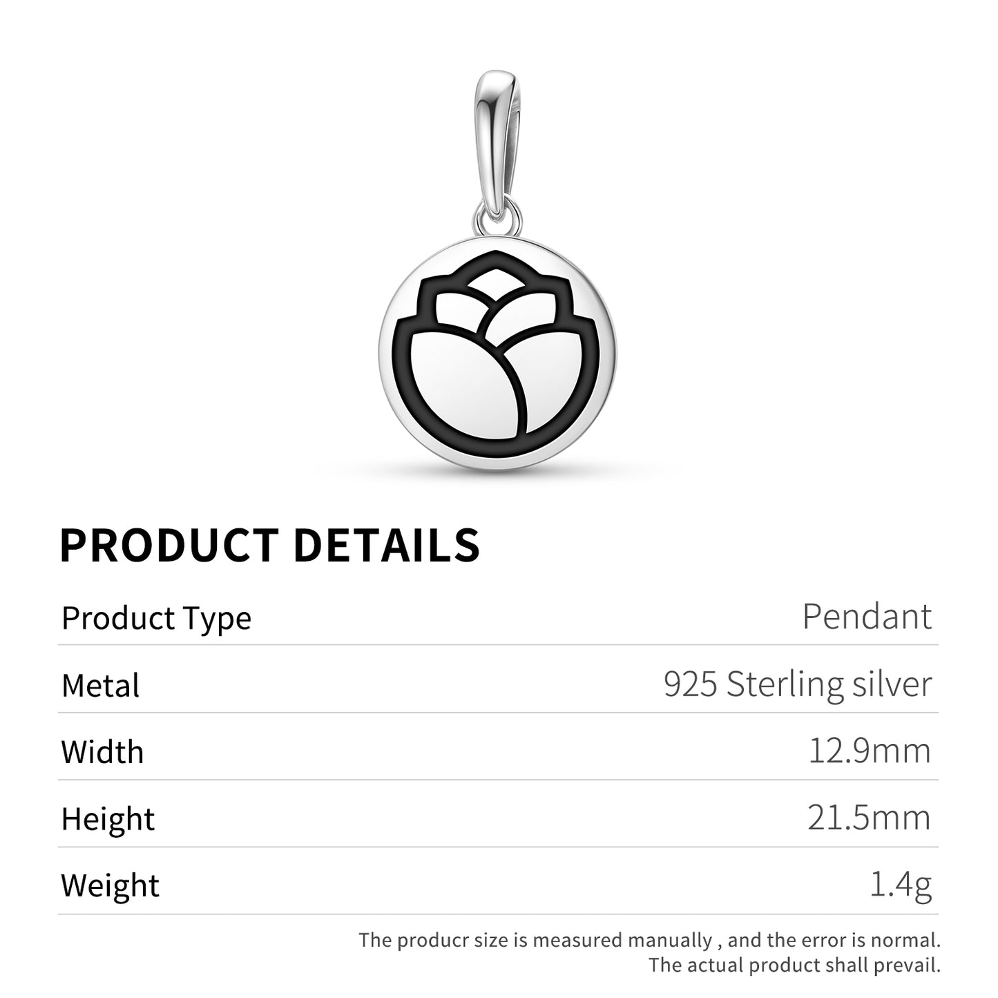 Tulip Flowers Symbols Pendant Dangle Charm