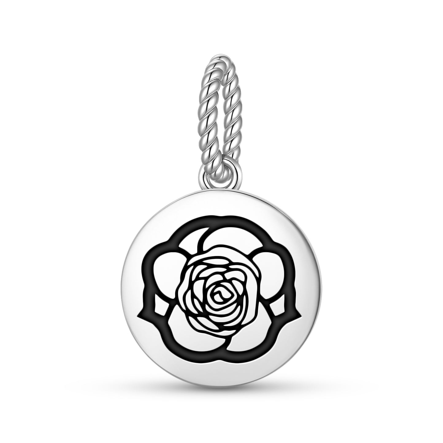 Carnation Flowers Symbols Pendant Dangle Charm