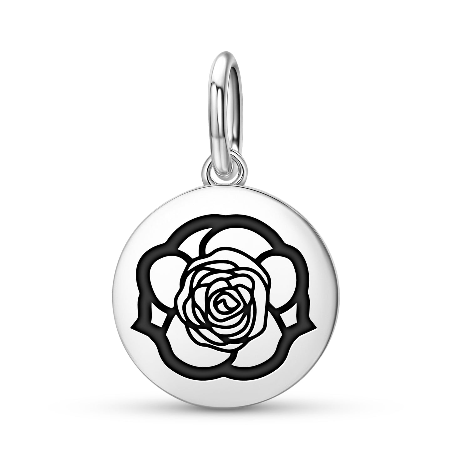 Carnation Flowers Symbols Pendant Dangle Charm