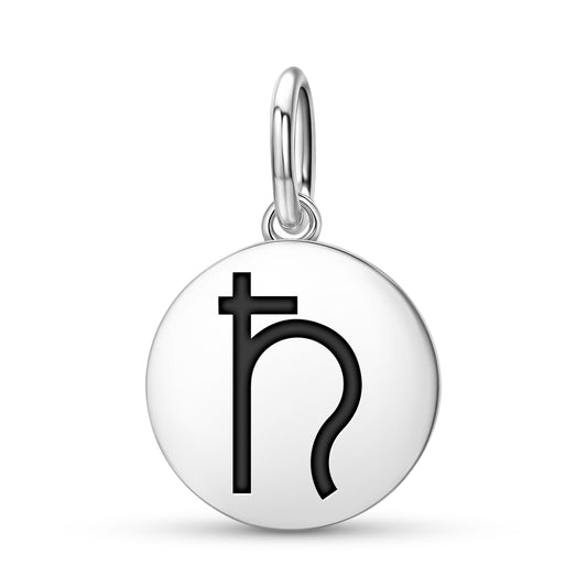 Lead Alchemy Symbols Pendant Dangle Charm