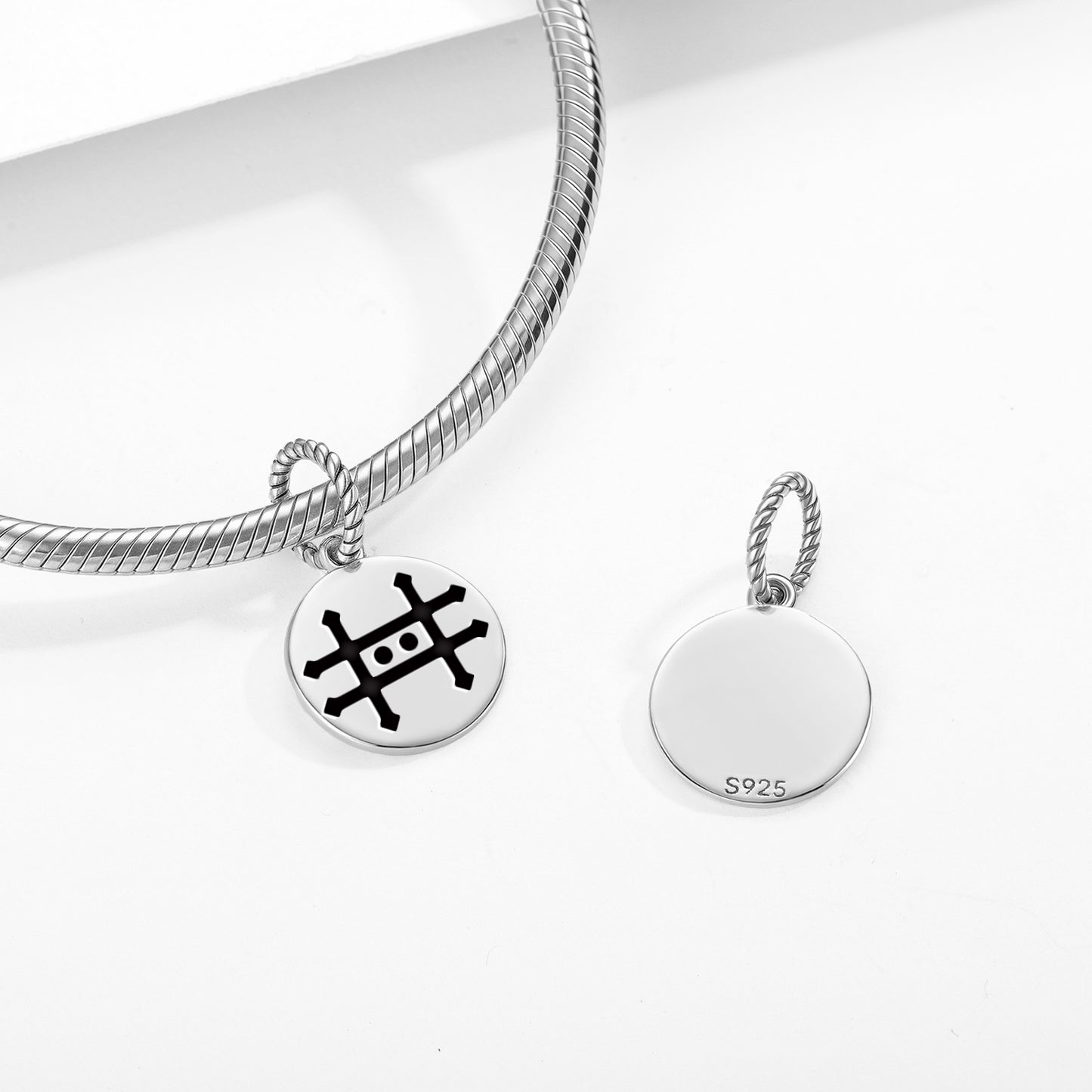 Zinc Alchemy Symbols Pendant Dangle Charm