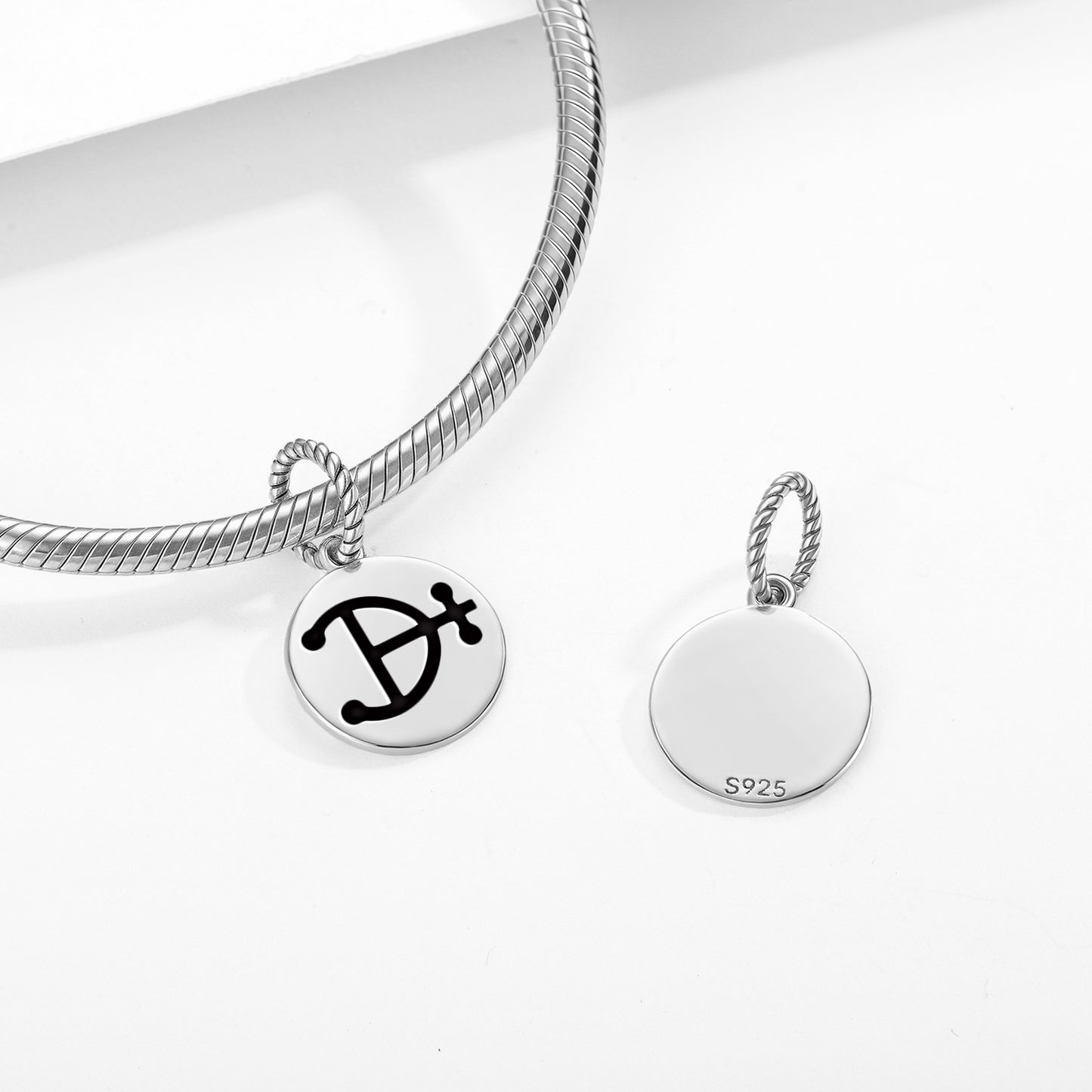 Magnesium Alchemy Symbols Pendant Dangle Charm