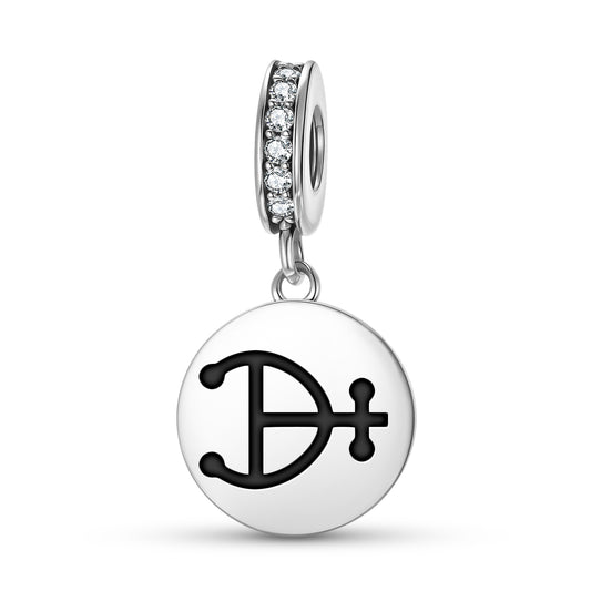 Magnesium Alchemy Symbols Pendant Dangle Charm