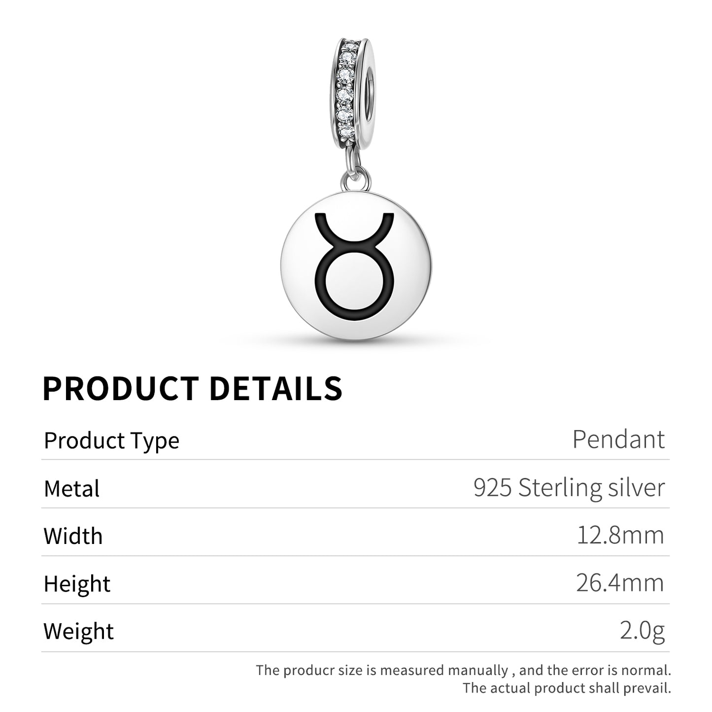 Bismuth Alchemy Symbols Pendant Dangle Charm