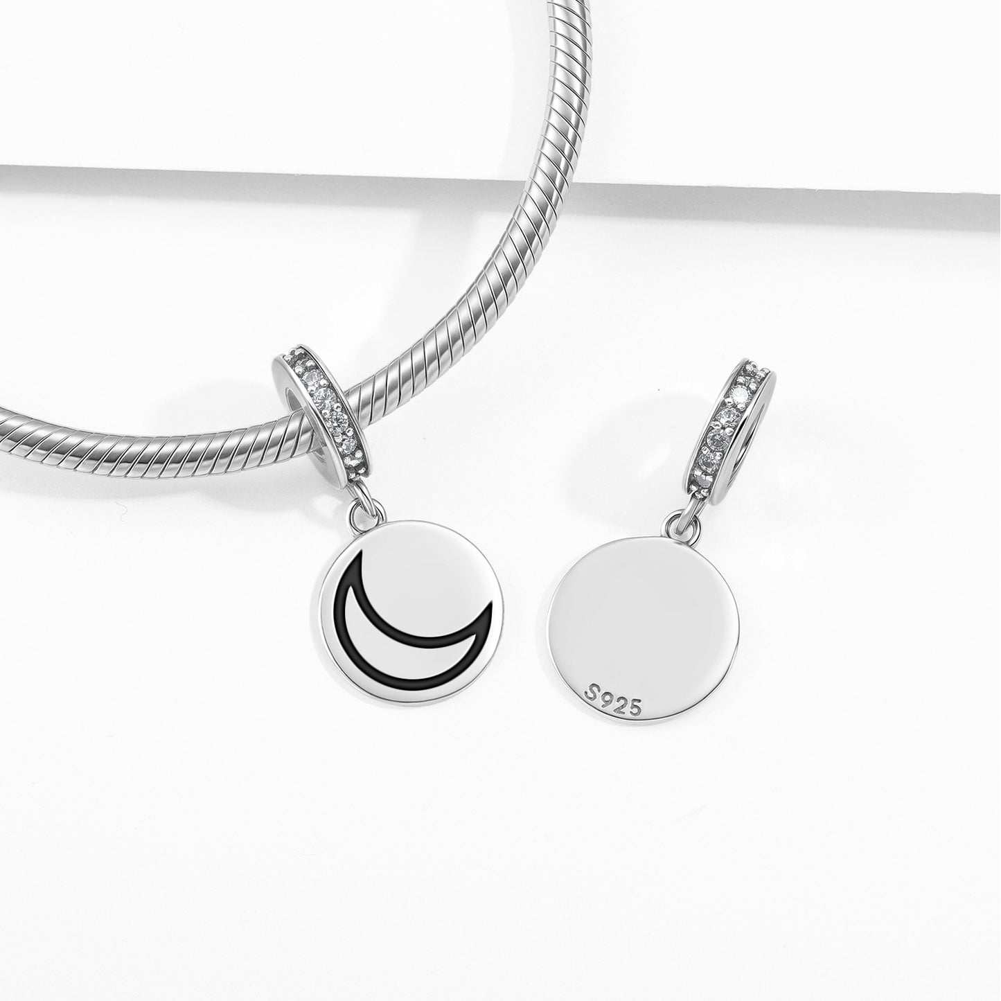 Silver Alchemy Symbols Pendant Dangle Charm