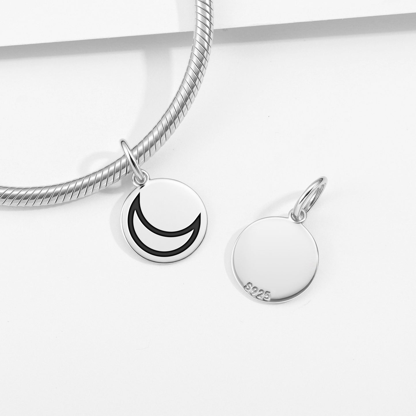 Silver Alchemy Symbols Pendant Dangle Charm