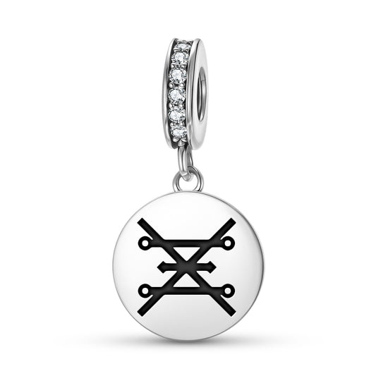 Copper Alchemy Symbols Pendant Dangle Charm