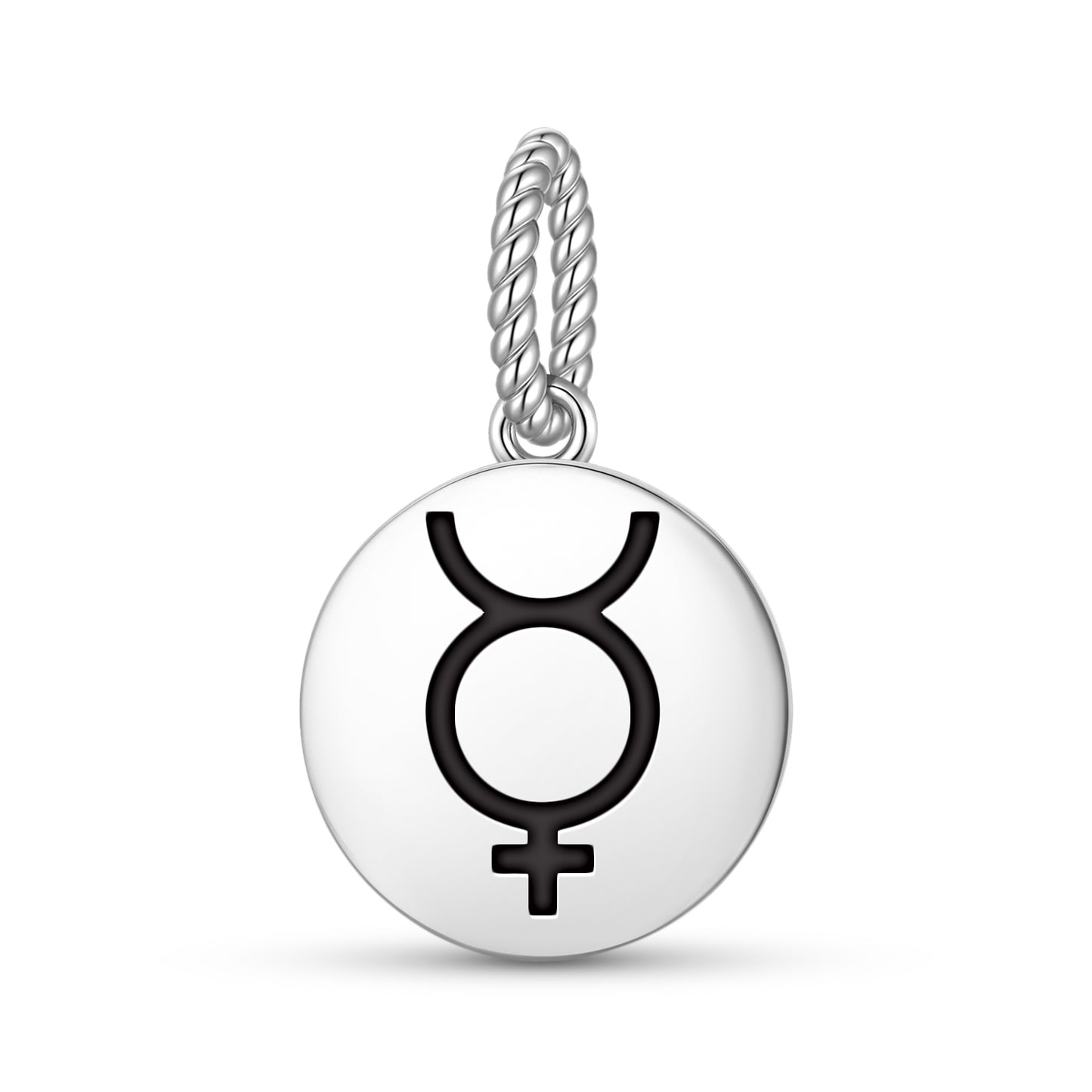 Mercury Alchemy Symbols Pendant Dangle Charm