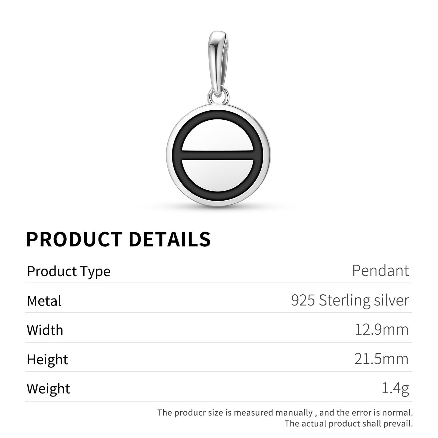 Salt Alchemy Symbols Pendant Dangle Charm