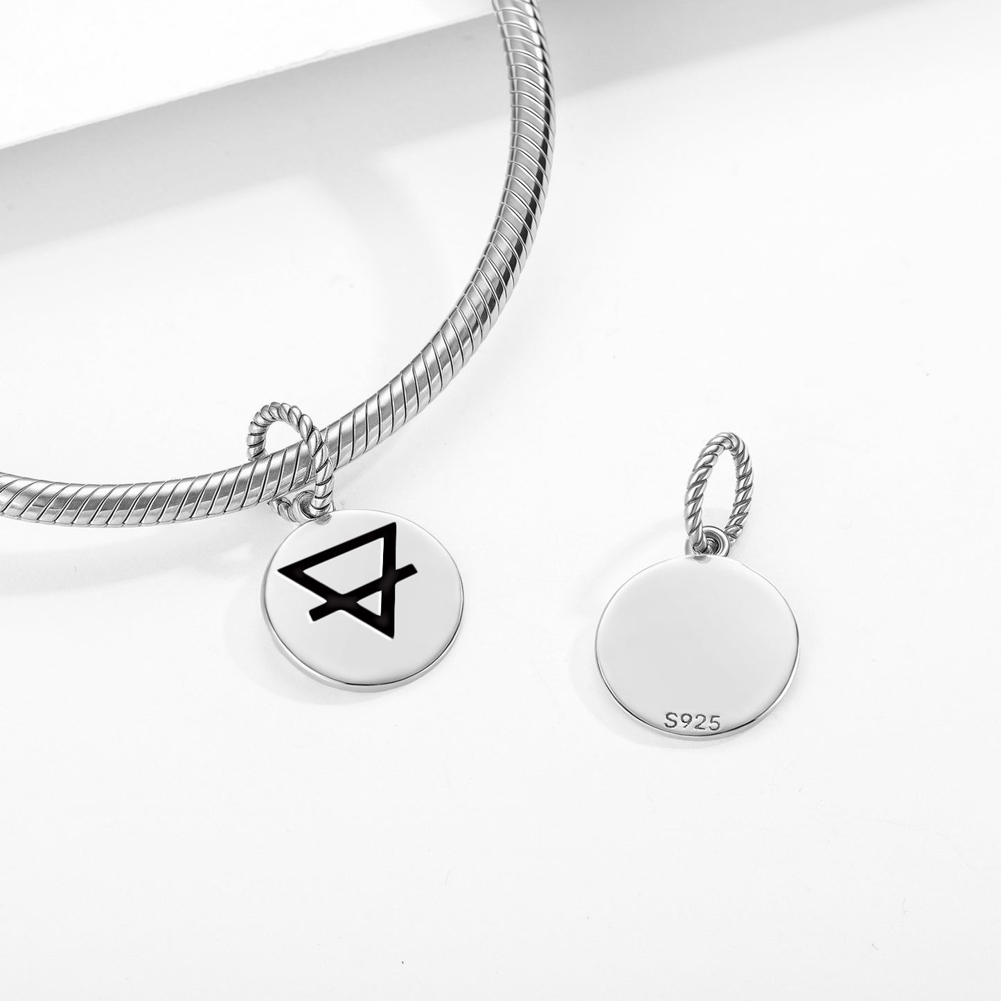 Earth Alchemy Symbols Pendant Dangle Charm