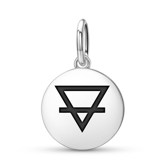 Earth Alchemy Symbols Pendant Dangle Charm
