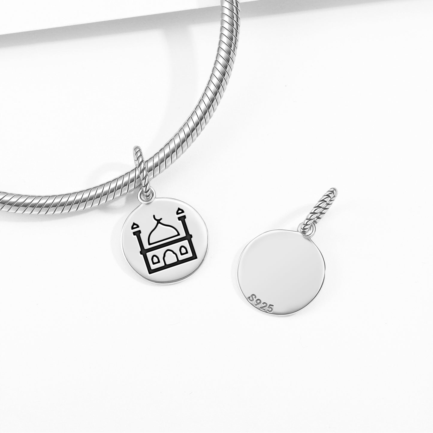 Mosque Islam Symbols Pendant Dangle Charm