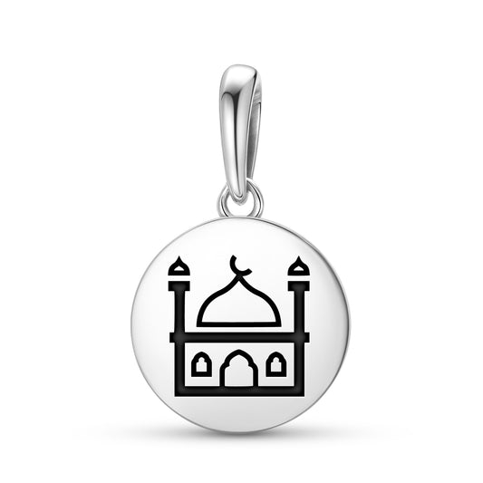 Mosque Islam Symbols Pendant Dangle Charm
