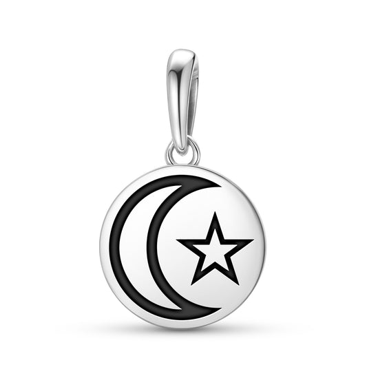 Star and crescent Islam Symbols Pendant Dangle Charm