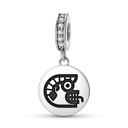 Ozomahtli Aztec Symbols Pendant Dangle Charm