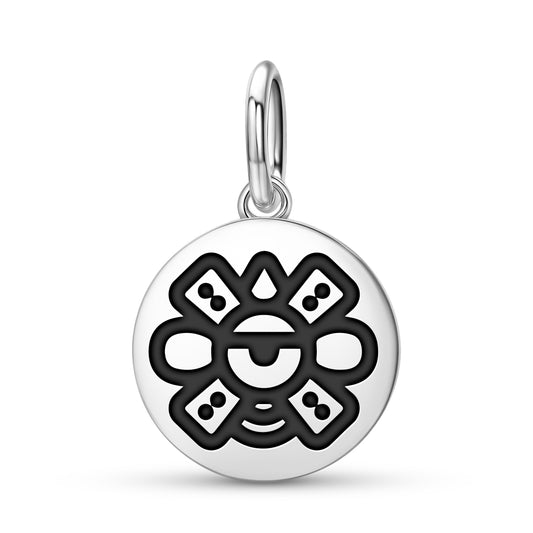 Ollin Aztec Symbols Pendant Dangle Charm
