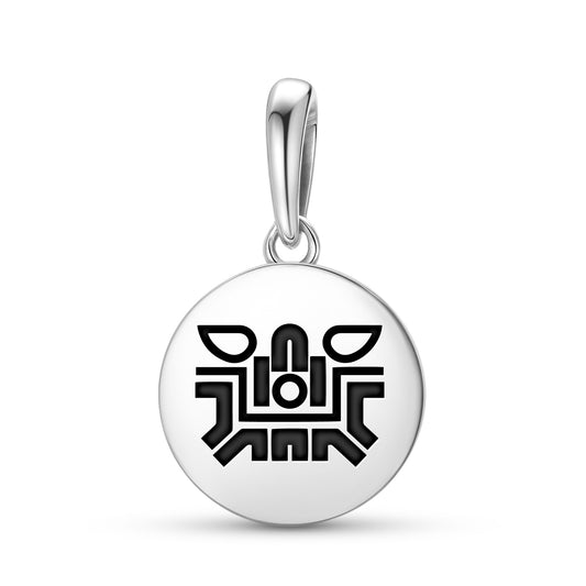Atl Aztec Symbols Pendant Dangle Charm
