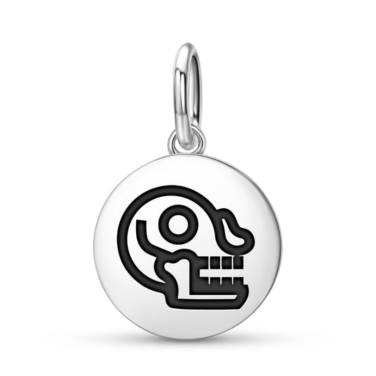 Miquiztli Aztec Symbols Pendant Dangle Charm