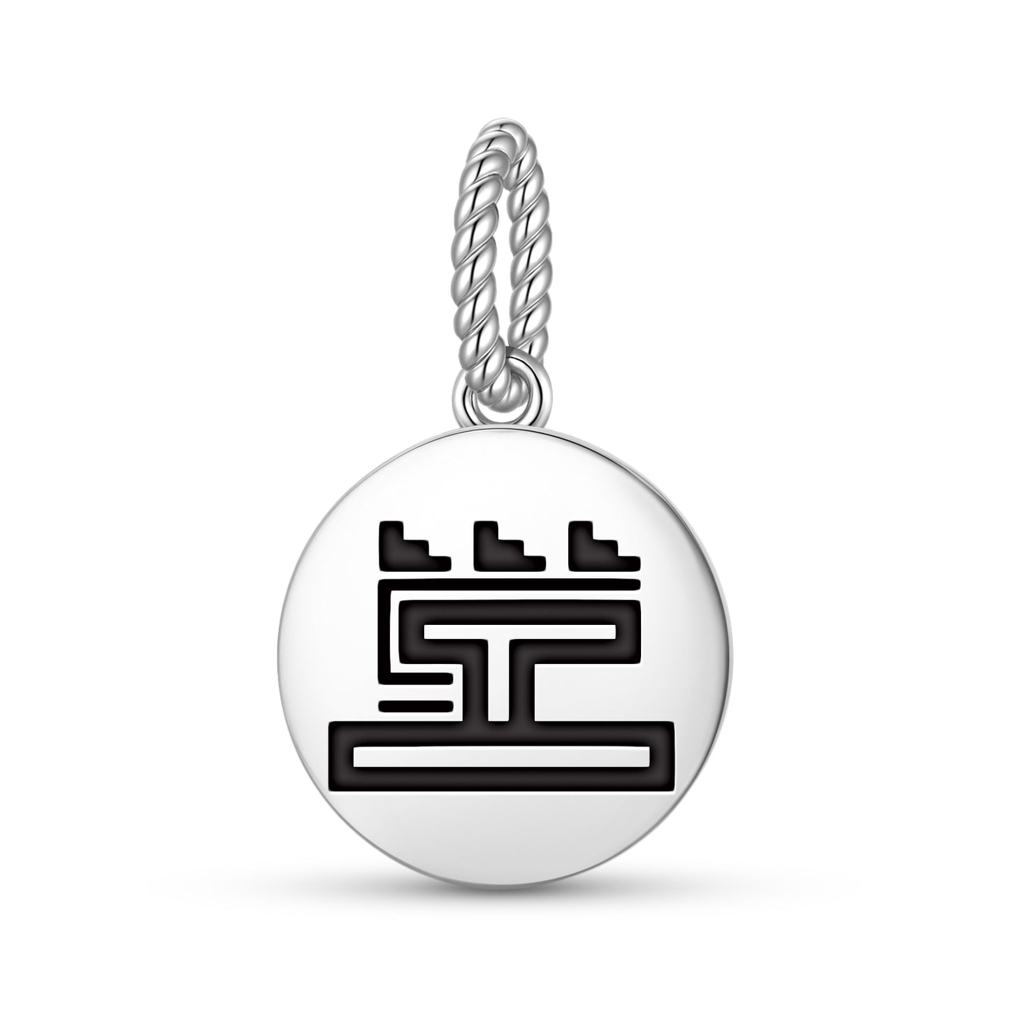 Calli Aztec Symbols Pendant Dangle Charm